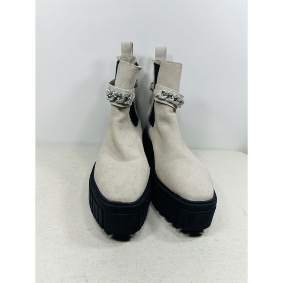 Karl Lagerfeld Riza Chain Chelsea Boots Women’s Booties 6.5 - Picture 3 of 7